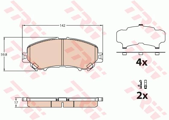 ÖN BALATA RENAULT KADJAR 15 NISSAN XTRAIL14 NISSAN QASHQAI 1.2 DIG-T NISSAN QASHQAI II SUV J11. J11 1.2 DIG-T ürün görseli 1