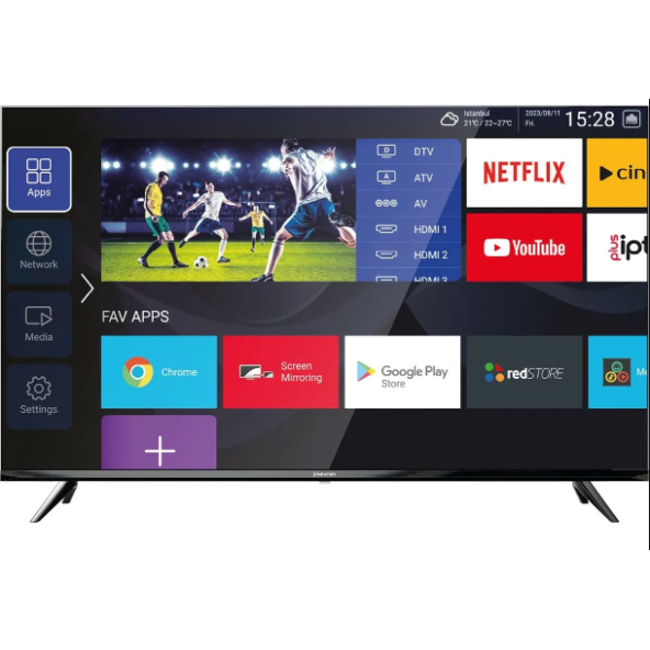 Sencrom 32" 81 Ekran Android LED TV Android 13 - Resim 2