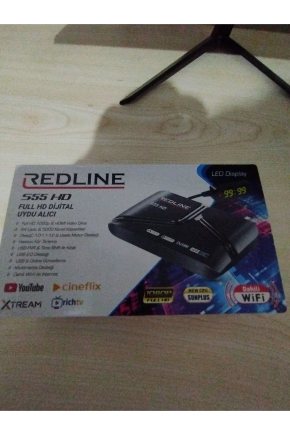 Redline S55 Hd Uydu Alıcısı Dahili Wifili ürün görseli 1
