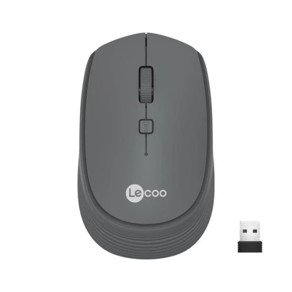 Lenovo Lecoo WS202 Kablosuz Mouse Gri ürün görseli 1