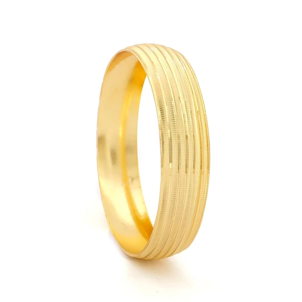 Altın Kaplama Dik Çizgili 1.5 cm Bilezik BLZ-3076 ürün görseli 1