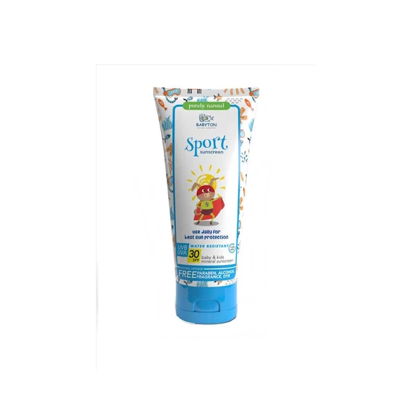 Babyton Sport Bebek ve Çocuklar İçin Mineral Güneş Koruyucu SPF30 100ml ürün görseli 1