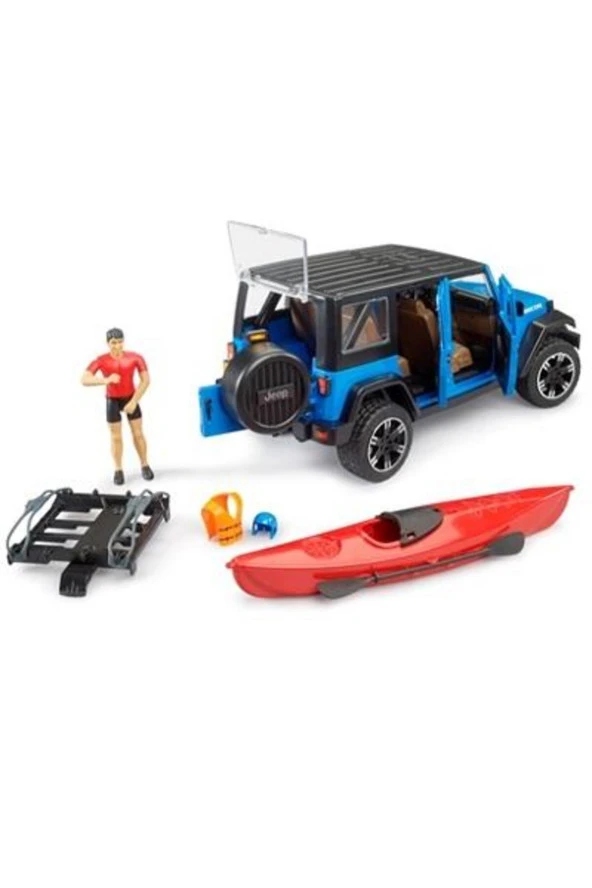 Bruder Jeep Wrangler U. Rubicon, Kano ve Sürücü BR02529 ürün görseli 1