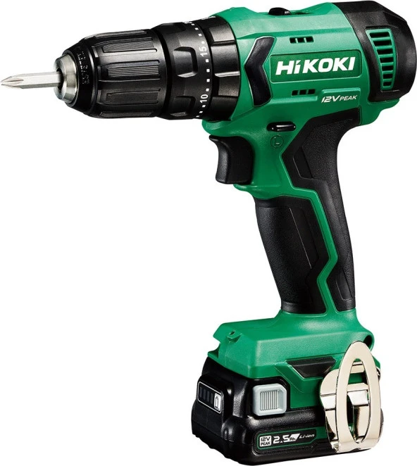 Hikoki DV12DA-2.5 12V 2.5 Ah 38 Nm Akülü Darbeli Vidalama Matkap ürün görseli 1