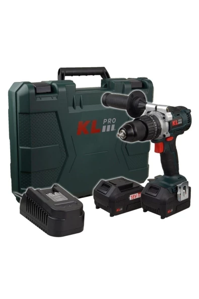 18volt/5.0ah Li-ion Çift Akülü Kömürsüz Profesyonel Darbeli Matkap Kldm18b-50 ürün görseli 1