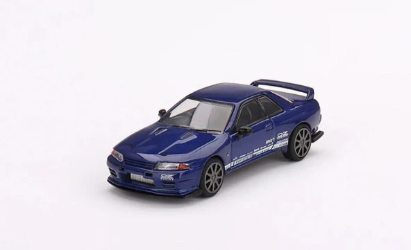 Mini GT 589 Nissan Skyline GT-R Top Secret Metallic Blue Model Araba ürün görseli 1