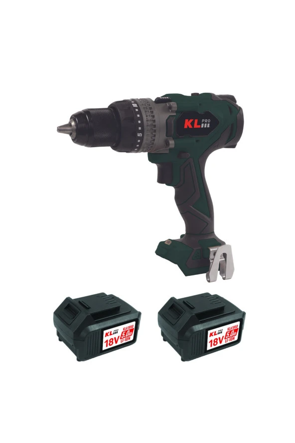 KLDM18BHX-50 18V/5.0Ah. 150Nm Kömürsüz Çift Akülü Şarjlı Darbeli Matkap ürün görseli 1