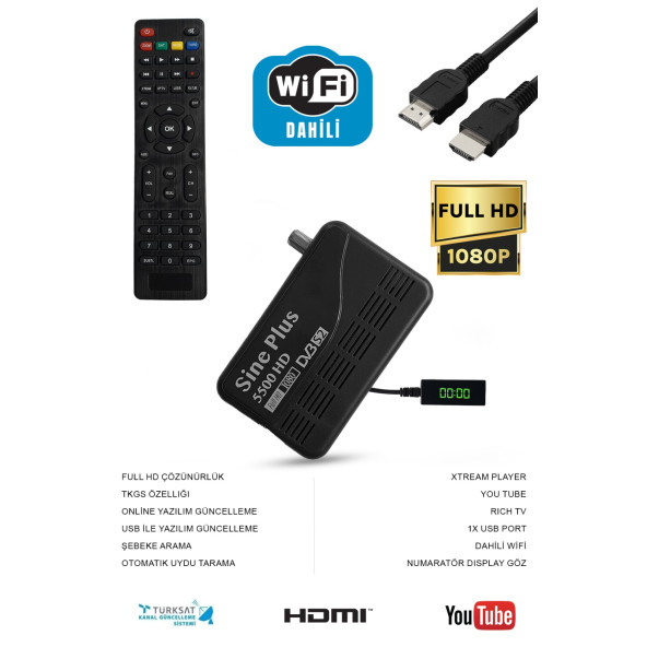 Sine Plus 5500 HD WIFI Uydu Alıcısı ürün görseli 1
