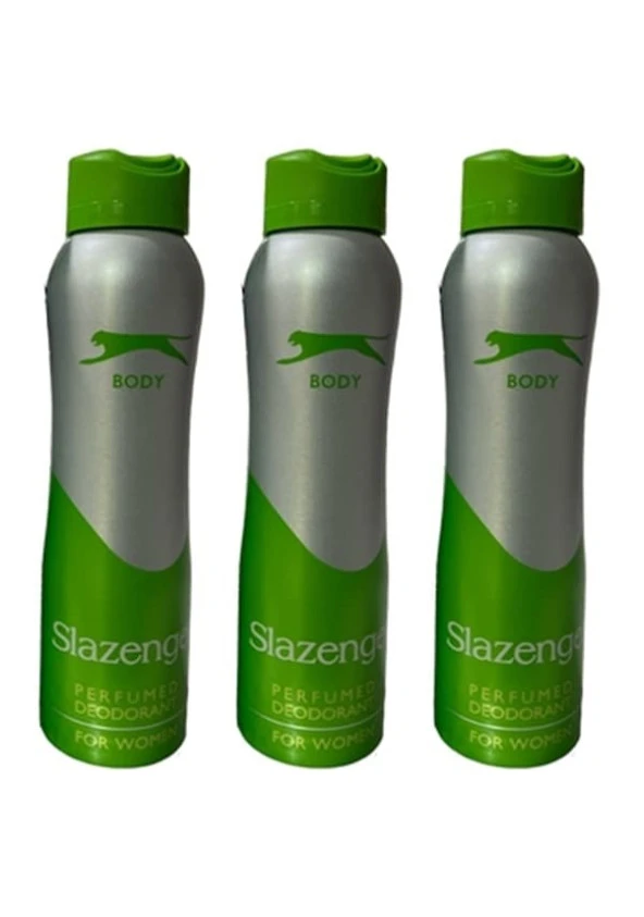 Slazenger Yeşil Kadın Sprey Deodorant 3 x 150 ML ürün görseli 1