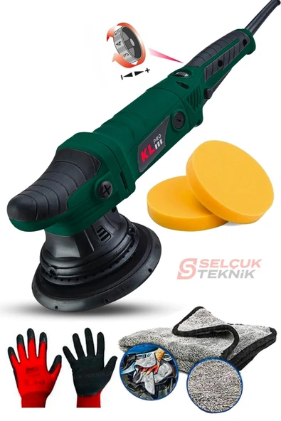 Klpj7171 720 W 150 mm Profesyonel Orbital Polisaj Makinesi Yedek Kömür Hediyeli ürün görseli 1