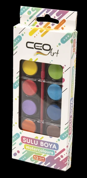 CEOART SULU BOYA 12 RENK KÜÇÜK ürün görseli 1