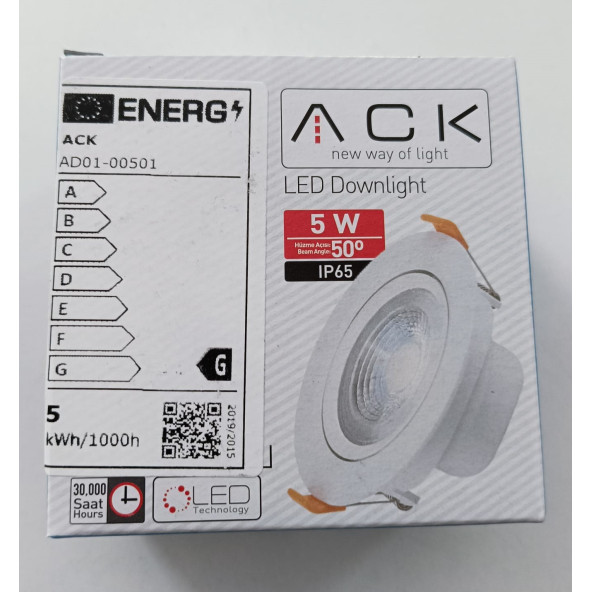 ACK 5W SIVA ALTI LED PANEL - Resim 5