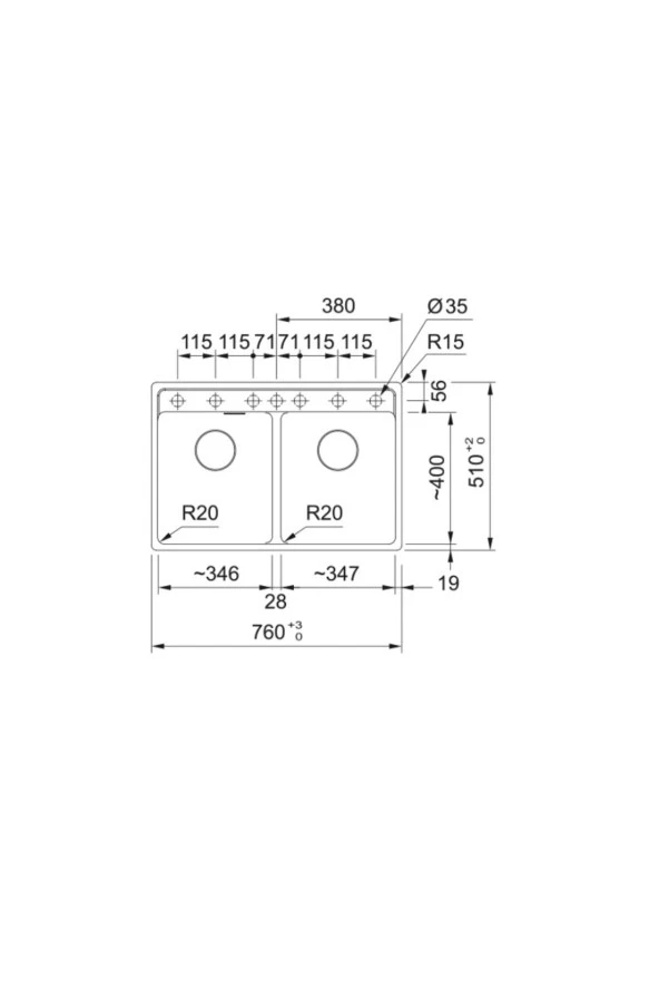 Evye MRG 620-35-35 Matt Black - Resim 2