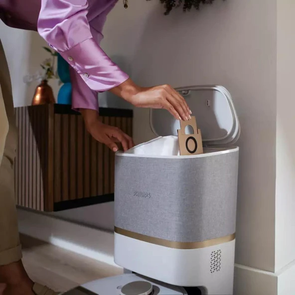 PHILIPS XU7100/02 ÇÖP İSTASYONLU AKILLI ROBOT SÜPÜRGE - BEYAZ - Resim 4
