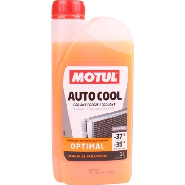 Motul Auto Cool Optımal Antifiriz Turuncu Organik (-37) 1lt ürün görseli 1