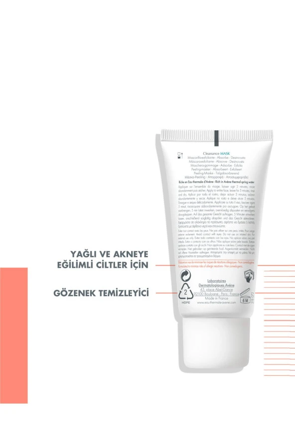 Avene Cleanance Detox Mask 50 ml ürün görseli 1
