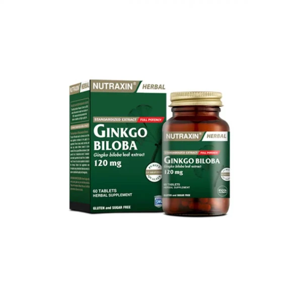 Nutraxin Ginkgo Biloba 60 Tablet ürün görseli 1