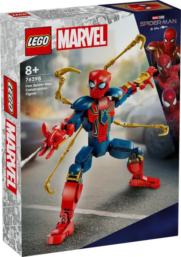 LEGO Super Heroes 76298 Iron Spider-Man Construction Figure ürün görseli 1
