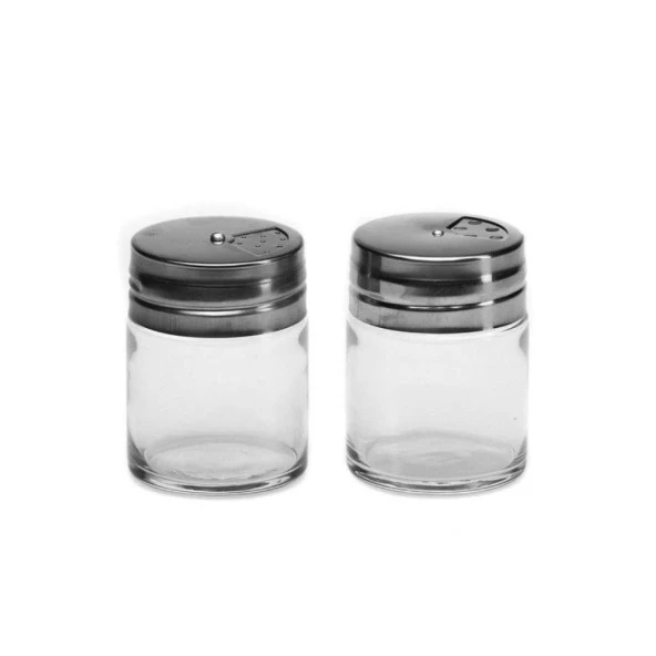 Paşabahçe 43880 Basic Metal Kaplama Tuzluk 2 Adet ürün görseli 1