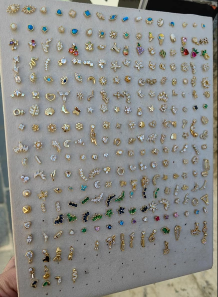 925 Ayar Gümüş Tragus Piercing ürün görseli 1