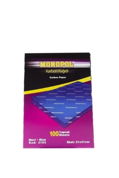 Karbon Kağıdı Mavi 21x31cm 10'lu Pkt ürün görseli 1