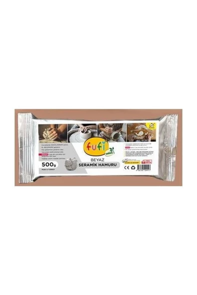 FUFİ BEYAZ SERAMİK HAMURU 500 GR ürün görseli 1