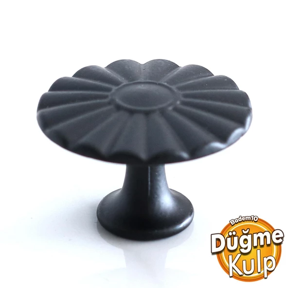 Güneş Düğme Mat Siyah Kulp Mobilya Mutfak Dolabı Çekmece Dolap Kulpları Kapak Kulpu Kulbu Kulb Metal ürün görseli 1