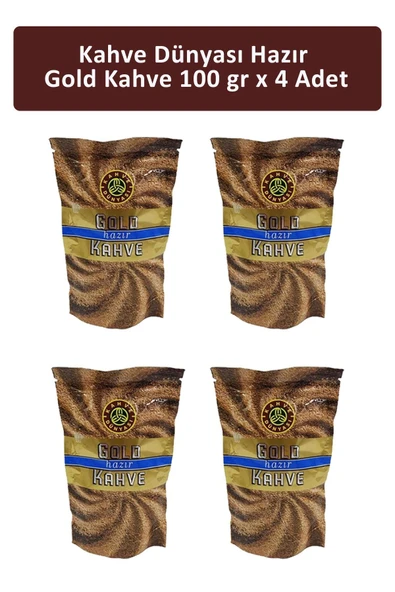 Kahve Dünyası Gold Hazır  Kahve 100 gr x 4 Adet ürün görseli 1