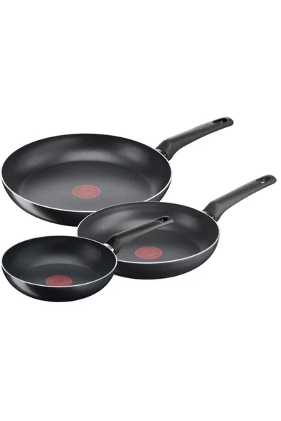 TEFAL B55691 Titanyum 1X SimpleCook 3'lü Tava Seti20/24/28 cm s ürün görseli 1