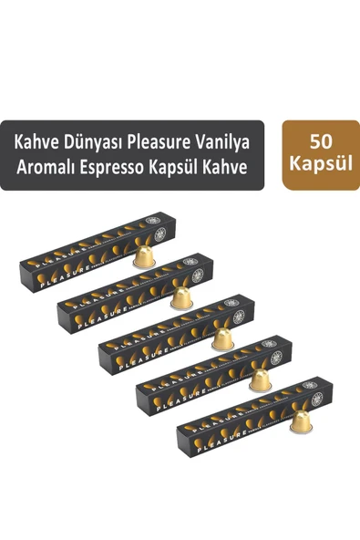 Kahve Dünyası Pleasure Vanilya Aromalı Espresso Kapsül Kahve 50 Kapsül ürün görseli 1