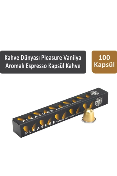 Kahve Dünyası Pleasure Vanilya Aromalı Espresso Kapsül Kahve 100 Kapsül ürün görseli 1