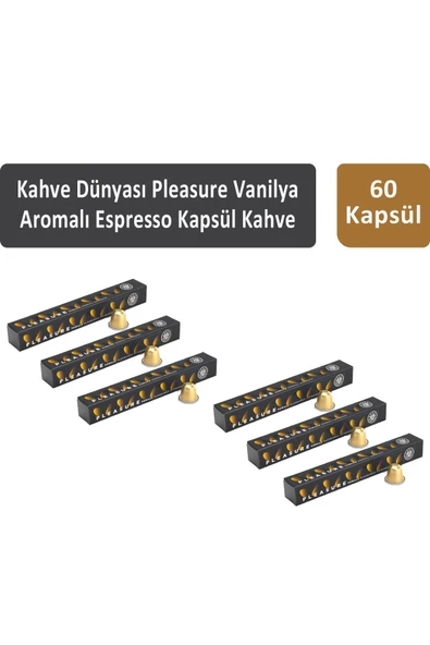 Kahve Dünyası Pleasure Vanilya Aromalı Espresso Kapsül Kahve 60 Kapsül ürün görseli 1