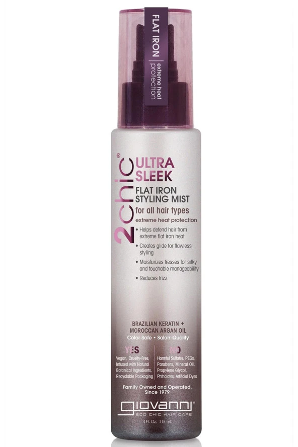 Giovanni 2chic Ultra Sleek Isı Hasarına Karşı Koruycu Şekillendirici Saç Spreyi 118ML ürün görseli 1
