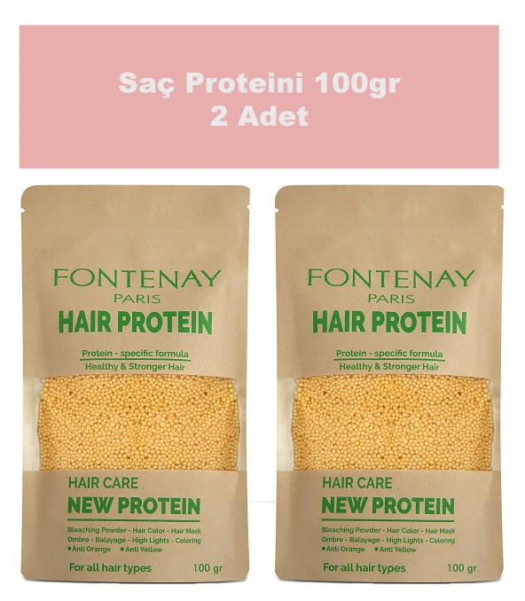Fontenay Saç Bakım Proteini / air Protein Yıpranmaya Karşı Özel Ürün 100gr 2'li Set ürün görseli 1