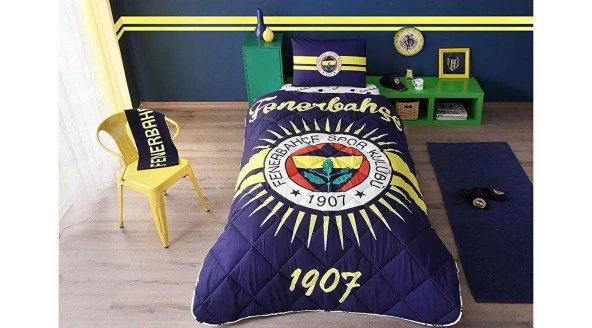 Taç Lisanslı Fenerbahçe Yorgan Seti Yastık Hediyeli ürün görseli 1