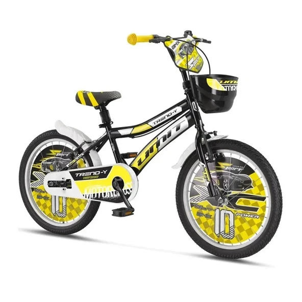 ÜMİT 2002 TREND-Y-BMX-SEPET-V-ERKEK ÇOCUK BİSİKLETİ 20 JANT SİYAH SARI ürün görseli 1