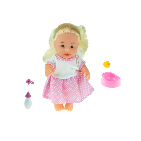 Oyuncak Konuşan Bebek Roza Altını Islatan Et bebek 5 Parça 23 cm ürün görseli 1