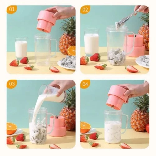 Periboia Taşınabilir Pipetli Bardak Blender ürün görseli 1