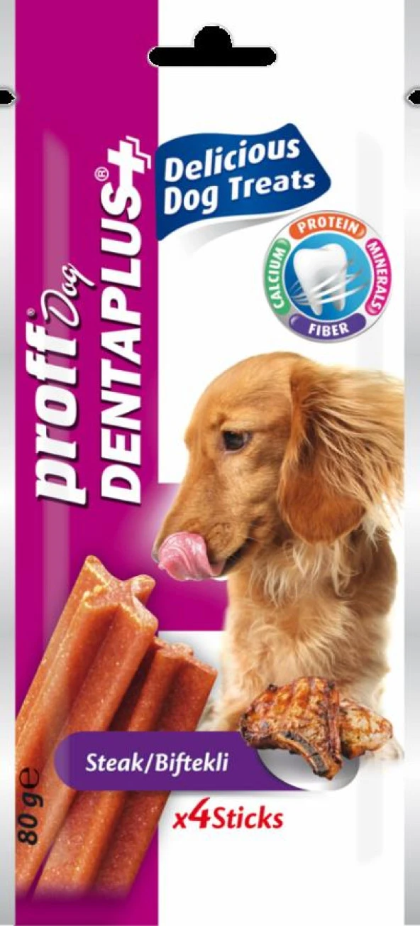 Proff Dentaplus Biftekli Köpek Ödülü 4'lü ürün görseli 1