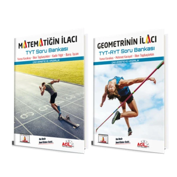 Acil Yayınları TYT Matematiğin İlacı ve Geometrinin İlacı Soru Bankası Seti 2 Kitap ürün görseli 1