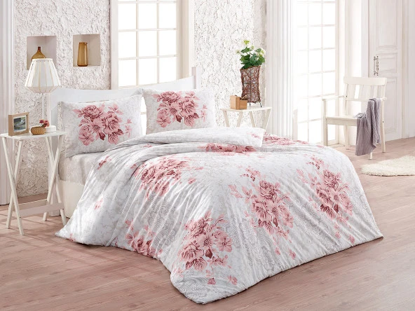 Kristal Light Tek Kişilik Nevresim Takımı Henna Pudra ürün görseli 1