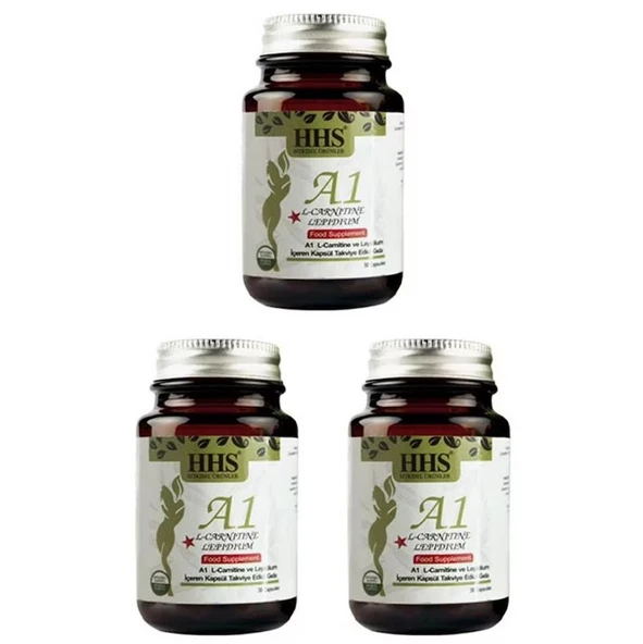 HHS A+1 L-Carnitine Lepidium 30 Kapsül 3 Adet ürün görseli 1