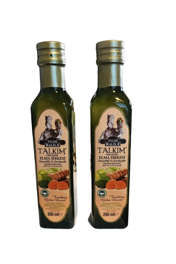 Talkım Organik Zencefil Ve Zerdeçallı Elma Sirkesi 250 Ml 2 Adet ürün görseli 1