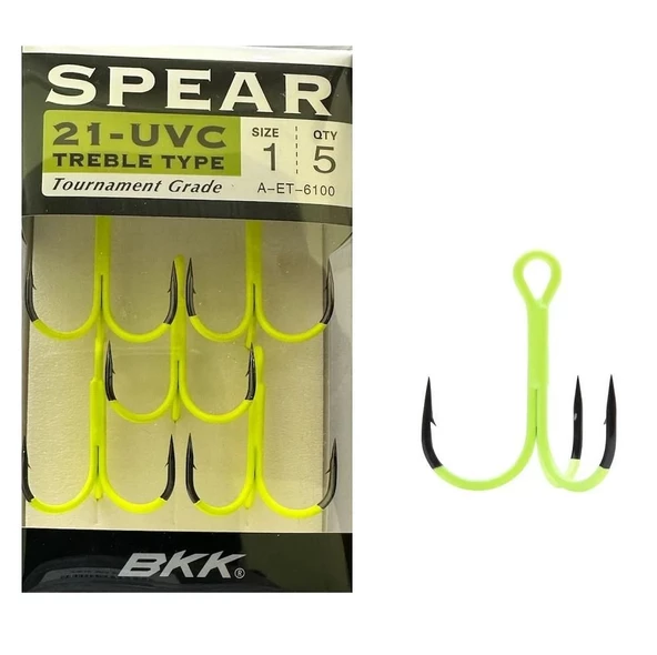 BKK Spear-21 UVC Üçlü Olta İğnesi - Resim 4