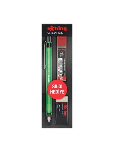 Rotring Visuclick 3lü Okul Seti 0.7mm Yeşil ürün görseli 1