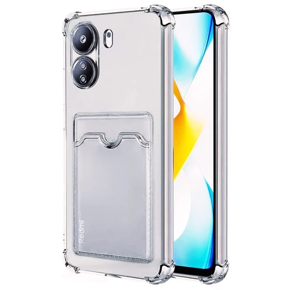 Gpack Xiaomi Poco C65 Kılıf 1 Adet Kartlıklı  Silikon Kamera Korumalı ürün görseli 1