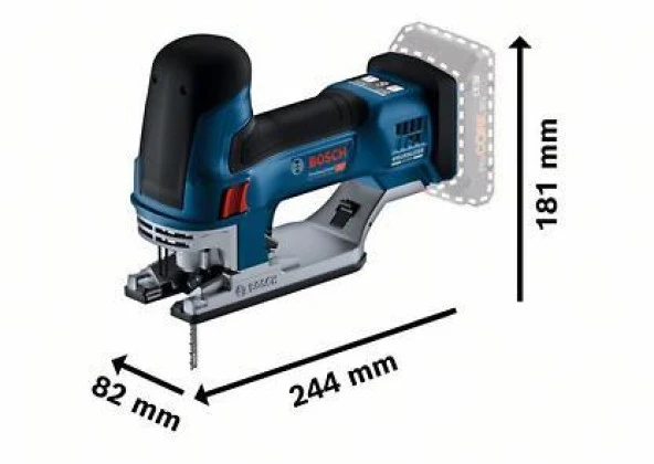 GST 18 V-155 SC DEKUPAJ TESTERE SOLO - Resim 2