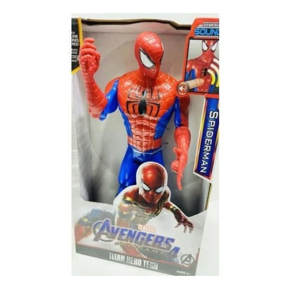 Marvel Sesli Işıklı Spiderman 8818-2, Eklemleri Hareket Ettirilebilen 30 Cm Figür Örümcek Adam ürün görseli 1