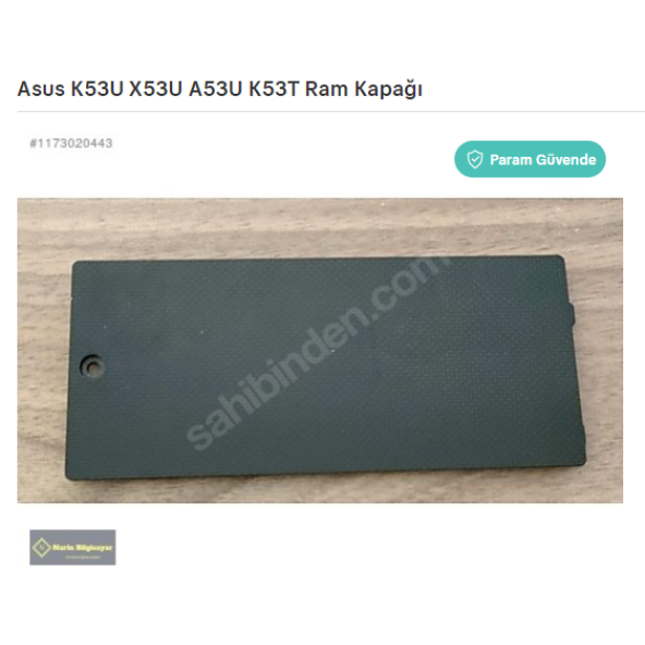 Asus K53U X53U A53U K53T Ram Kapağı ürün görseli 1