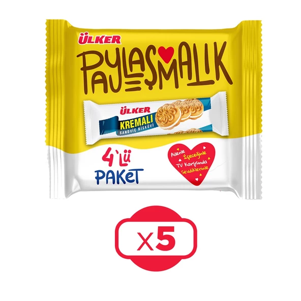Ülker Kremalı Bisküvi 244 gr x 5 Adet ürün görseli 1